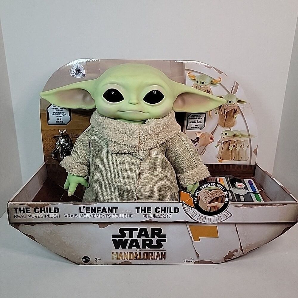 Disney - Star Wars - The Mandalorian: The Child Real Moves Plush New In Package